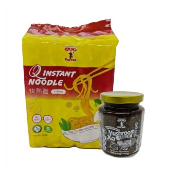 Farmer brand XO mushroom sauce & Q instant noodle bundle