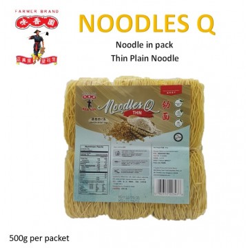 Farmer Brand Noodle Q- Thin Plain noodle (500g)